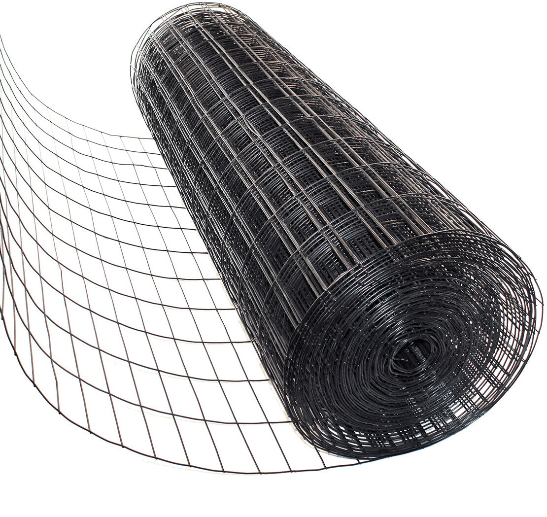 4’x100′ 12.5ga Galv Steel Black PVC Coated Welded Wire 2»x4» – Animal Fencing