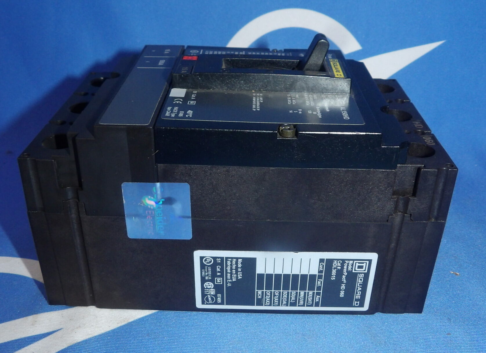 Square D Powerpact HDL36015 3 Pole 600V Circuit Breaker + 1 Year Warranty