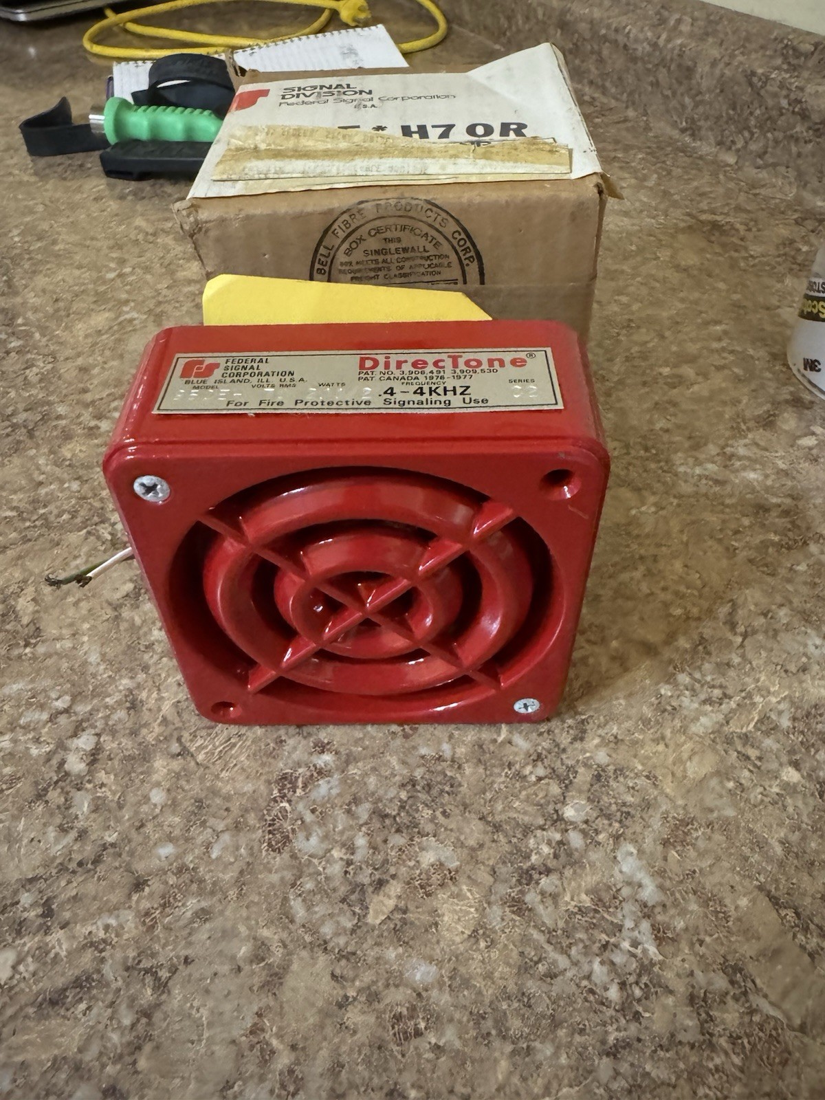 Federal Signal Model 950 Loud Speaker Fire Alarm Loudspeaker