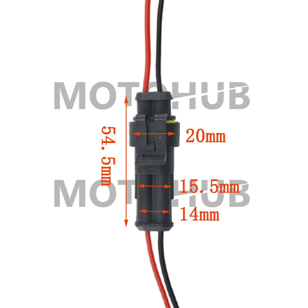 10x Waterproof Electrical Wire Connector Plug Cable Superseal Amp/Tyco 2Pin 12V