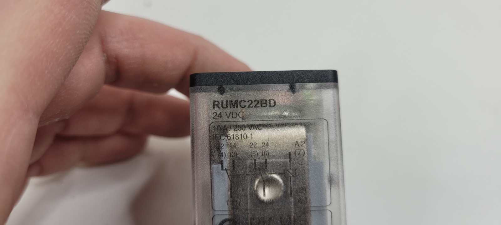 Schneider Electric RUMC22BD Universal Plug-In Relay 2CO 10A, 24VDC with LED LTB