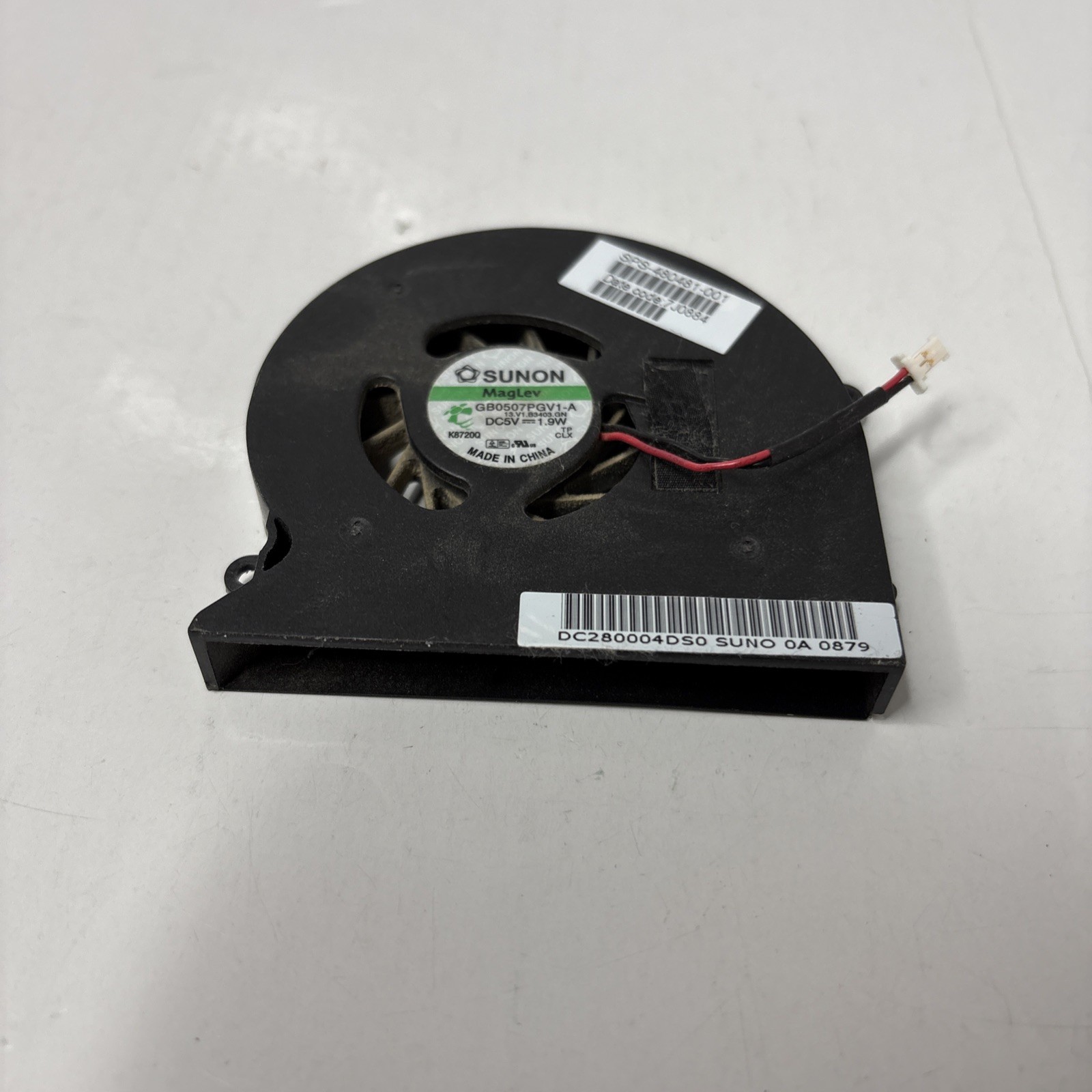 SUNON GB0506PDV1-A DC5V 1.3W 3-Wire Silent Cooling Fan