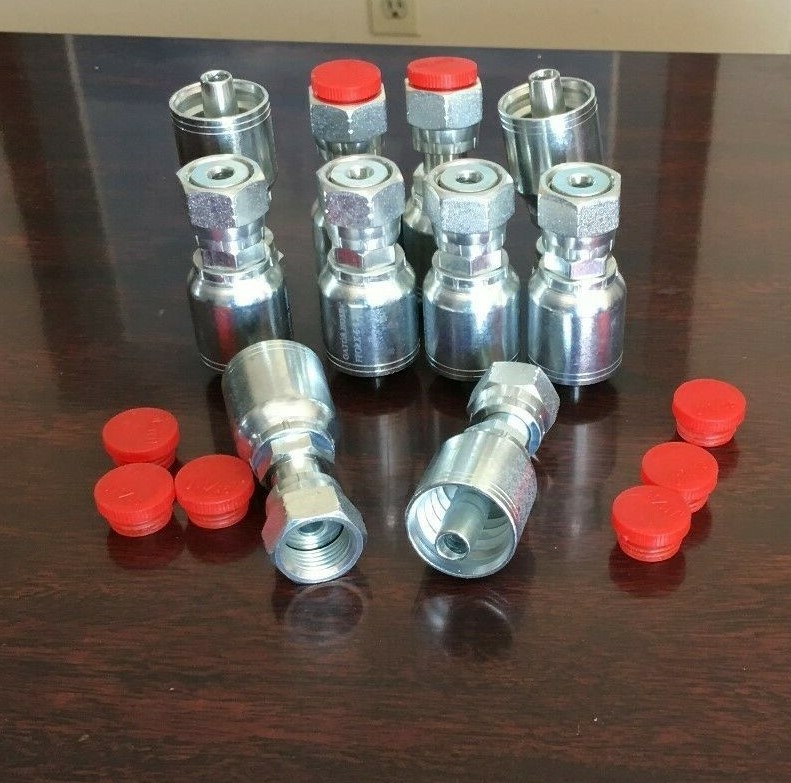  1JS43 6-6 AFTERMARKET HYDRAULIC HOSE FITTINGS 3/8 FLAT FACE SEAL  ( 10 PK