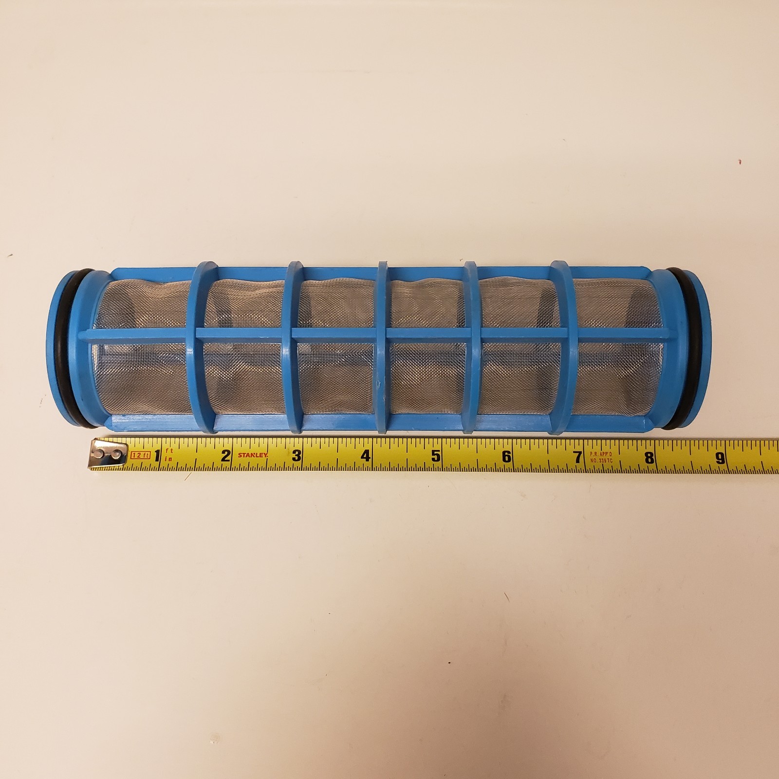 Lot of 12 Mesh Filter Screens – 8″ X 2 » Red, Blue, Gray – Inline Water/Irr