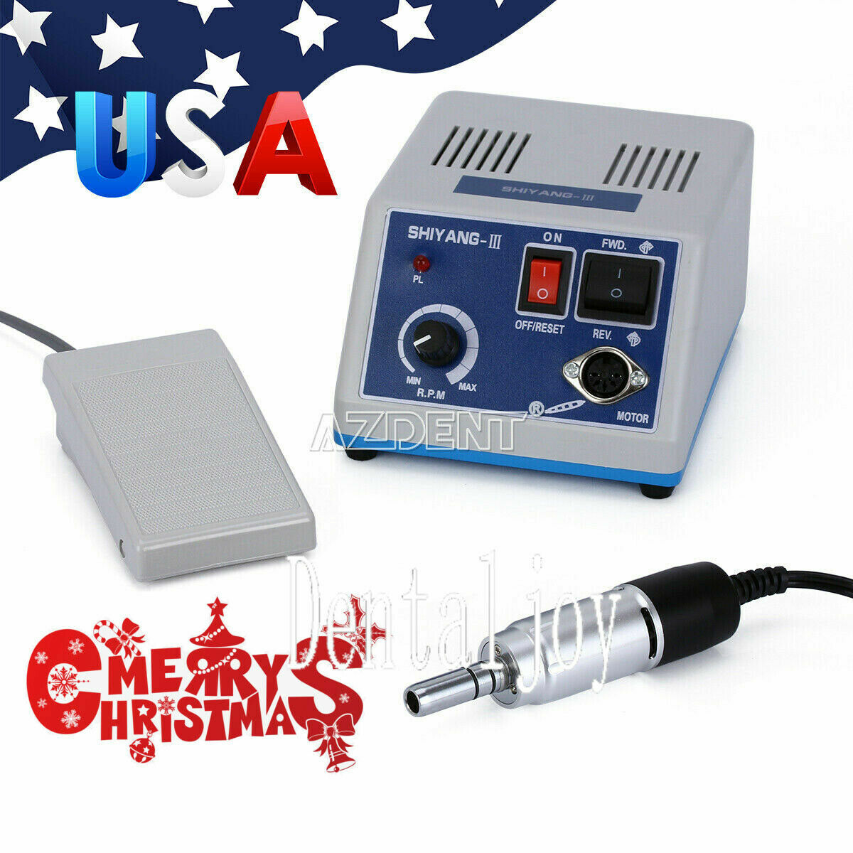 Dental Lab Marathon 35k rpm Electric Micro motor Polishing Drill Handpiece/Burs