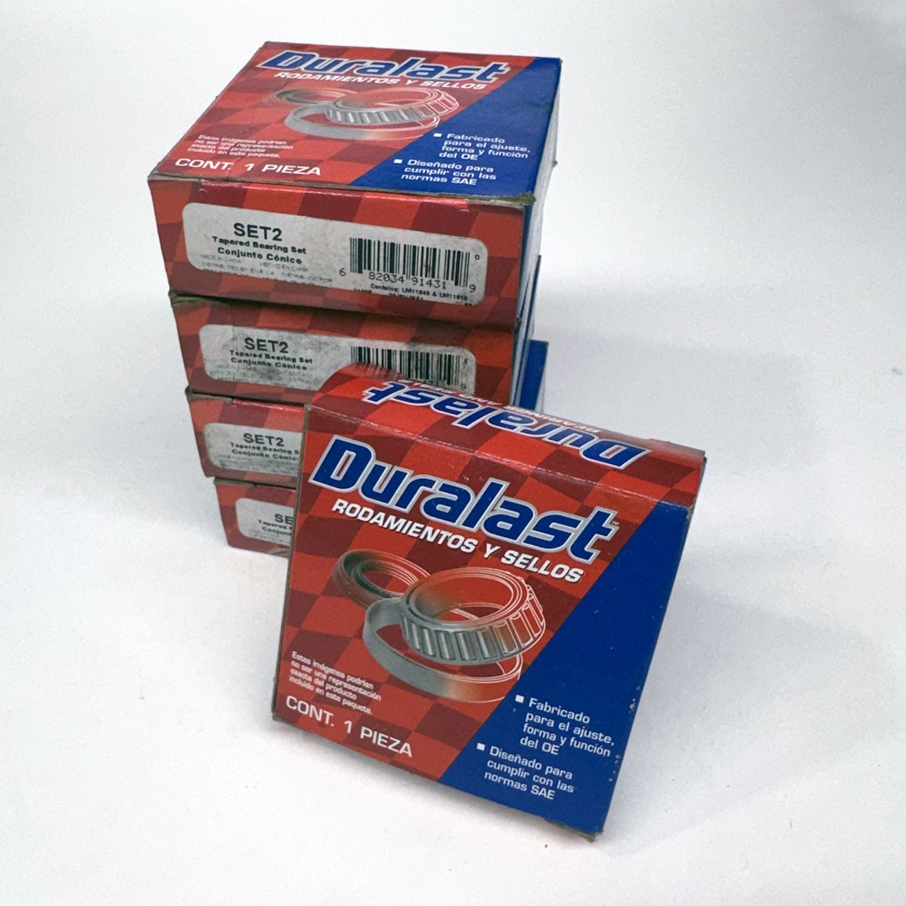 Lot of 5 Duralast LM11949 LM11910 Tapered Roller Bearing Set 2