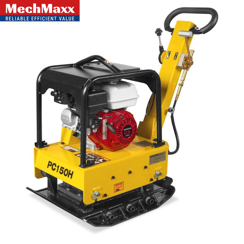 GX160 Reversible Plate Compactor with Wheel Kit and Extension Plates， PC150H