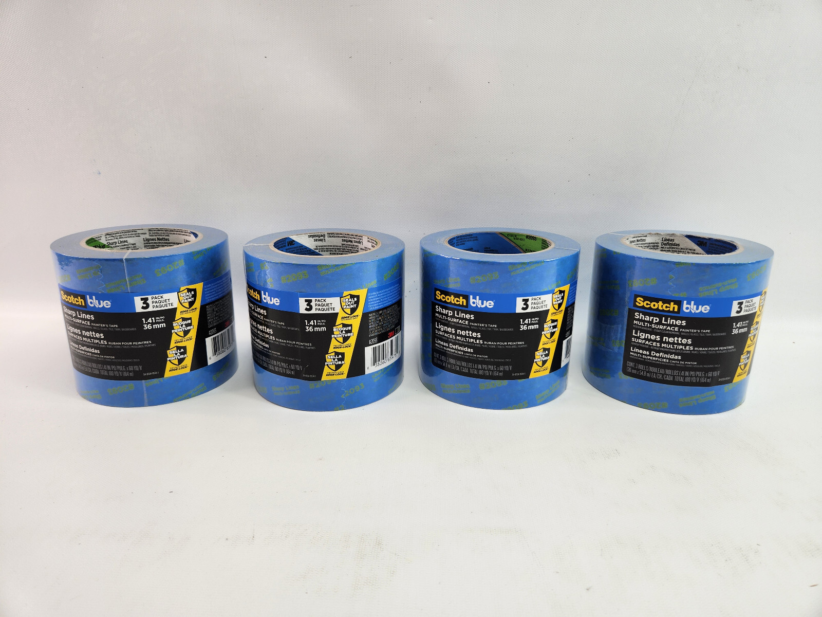 12 Rolls Scotch Blue Painter’s Tape 1.41″ x 60 Yards Sharp Lines 3m 2093
