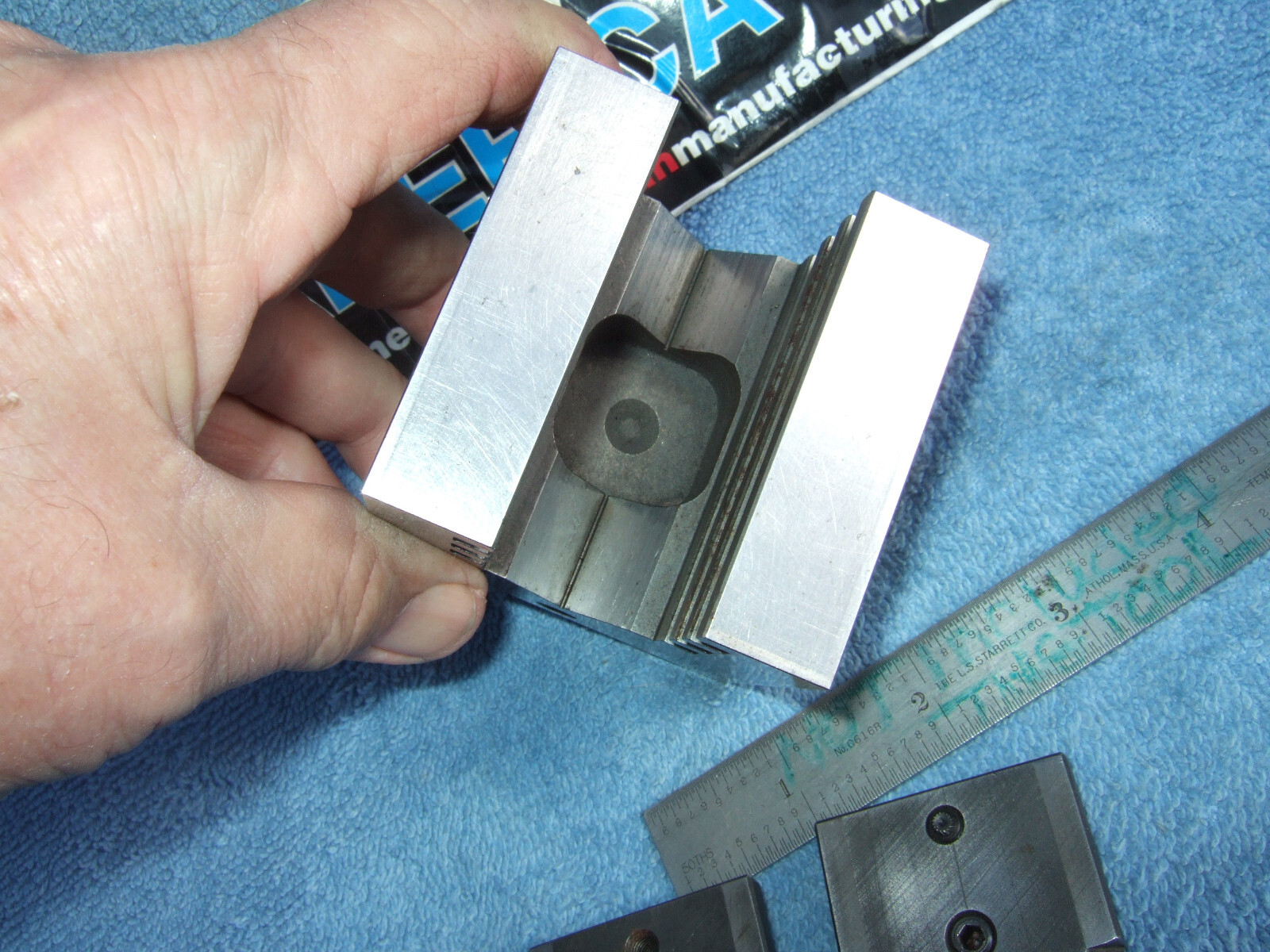 HERMANN SCHMIDT UCV W/CLAMP SQUARE GRIND V-BLOCK TOOLMAKER MACHINIST USED