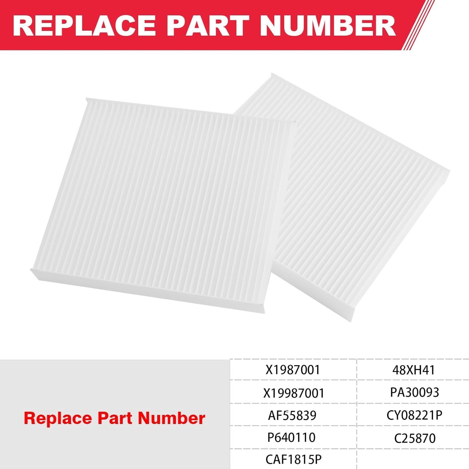 Cabin Air Filter Compatible Kenworth T680 T880 Peterbilt 567 579 C New Air