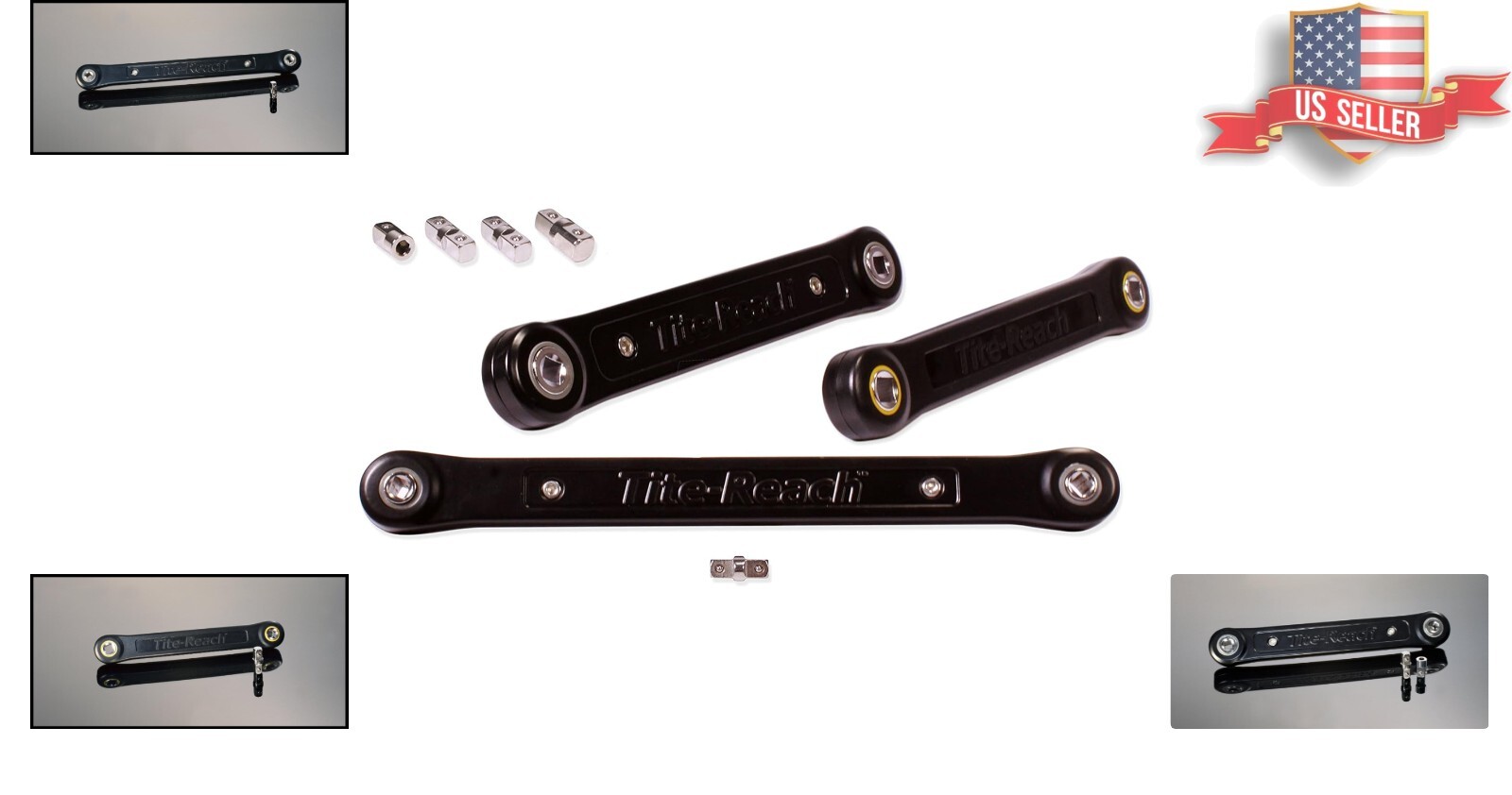Sturdy Extension Wrench Trio with Powder-Coated Finish – Versatile Tools