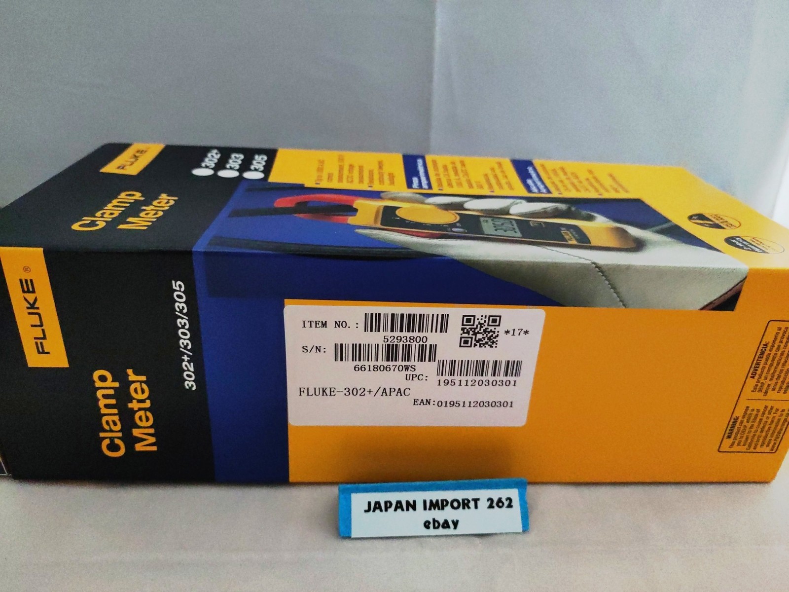 Fluke 302+ Digital Clamp Meter AC400A 600.0 V / Accuracy 1.5 % ± 5