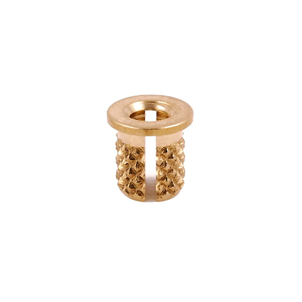 E-Z LOK Threaded Insert for Plastic Flanged Brass Thread Inserts 4-40 Pack of 50