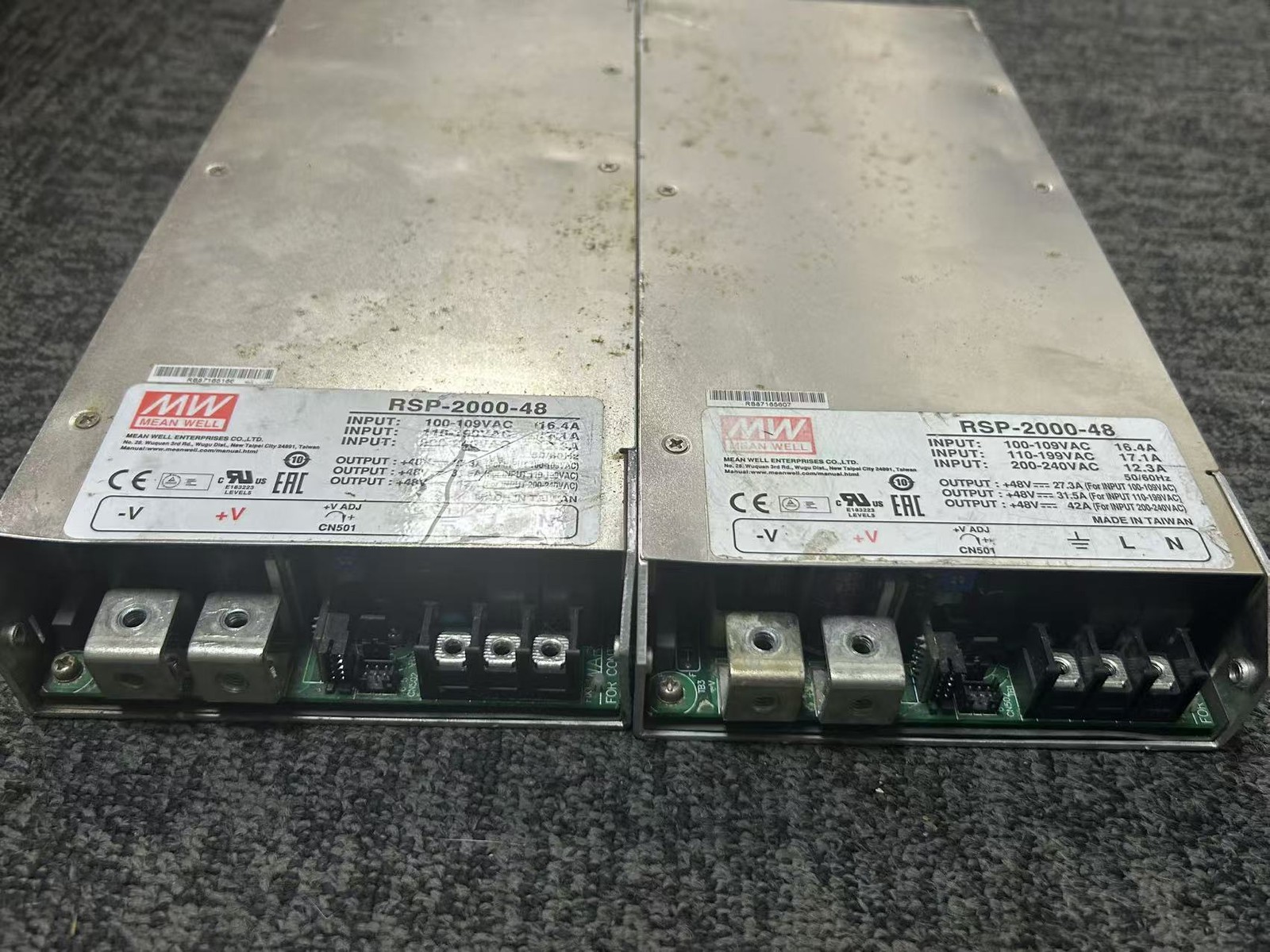 1pcs used RSP-2000-48 2000W 48V 42A switching power supply Free delivery