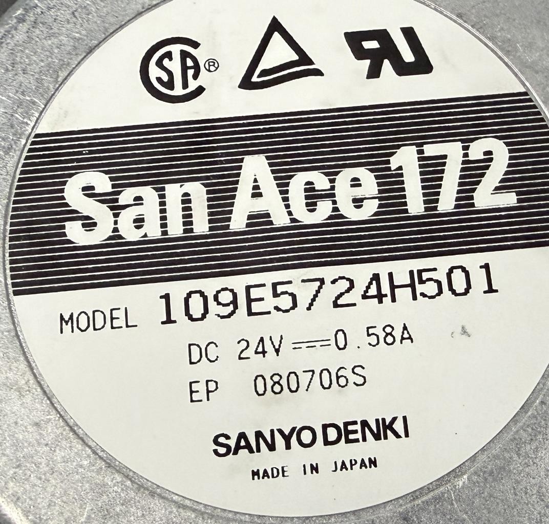 Sanyo Denki 109E5724H501 San Ace 172 DC Cooling Fan 24VDC 0.58A