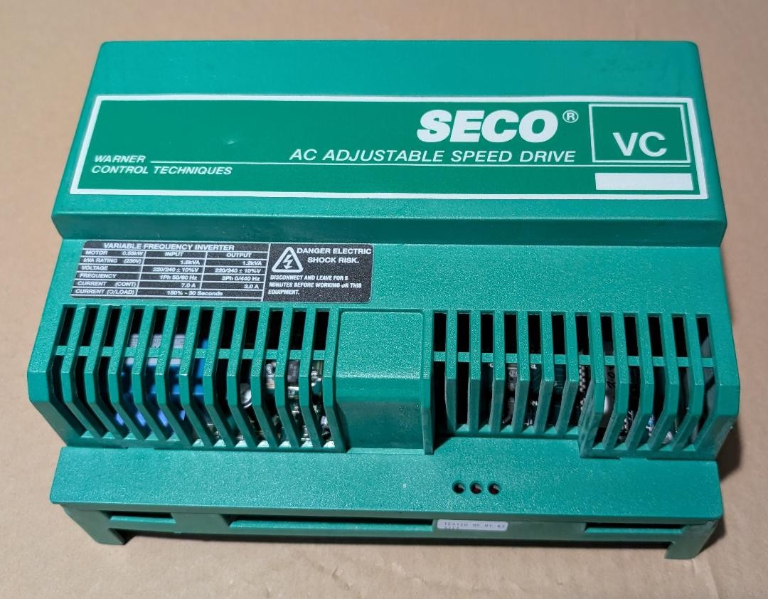 SECO,VC,AC ADJUSTABLE SPEED DRIVE NOS 5.5KW–3/4HP