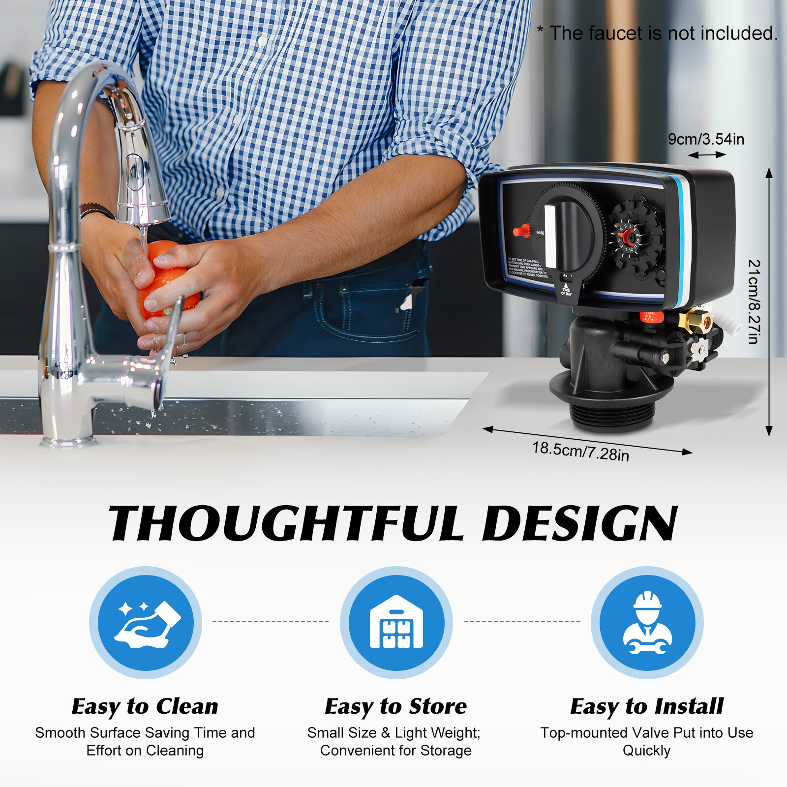 Automatic Fleck 5600 12 Day Control Timer Valve For Water Filter Softener Resin