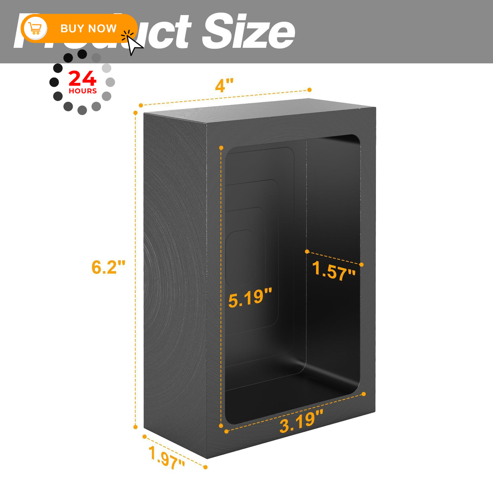 Nelyrho 1 Piece 8kg Graphite Ingot Mold for Casting Gold 8kg-1 piece, black