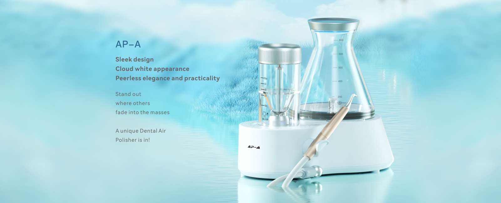 Woodpecker AP-A Air Flow Air Polisher Supragingival Dental Subgingival AP-1 & 2