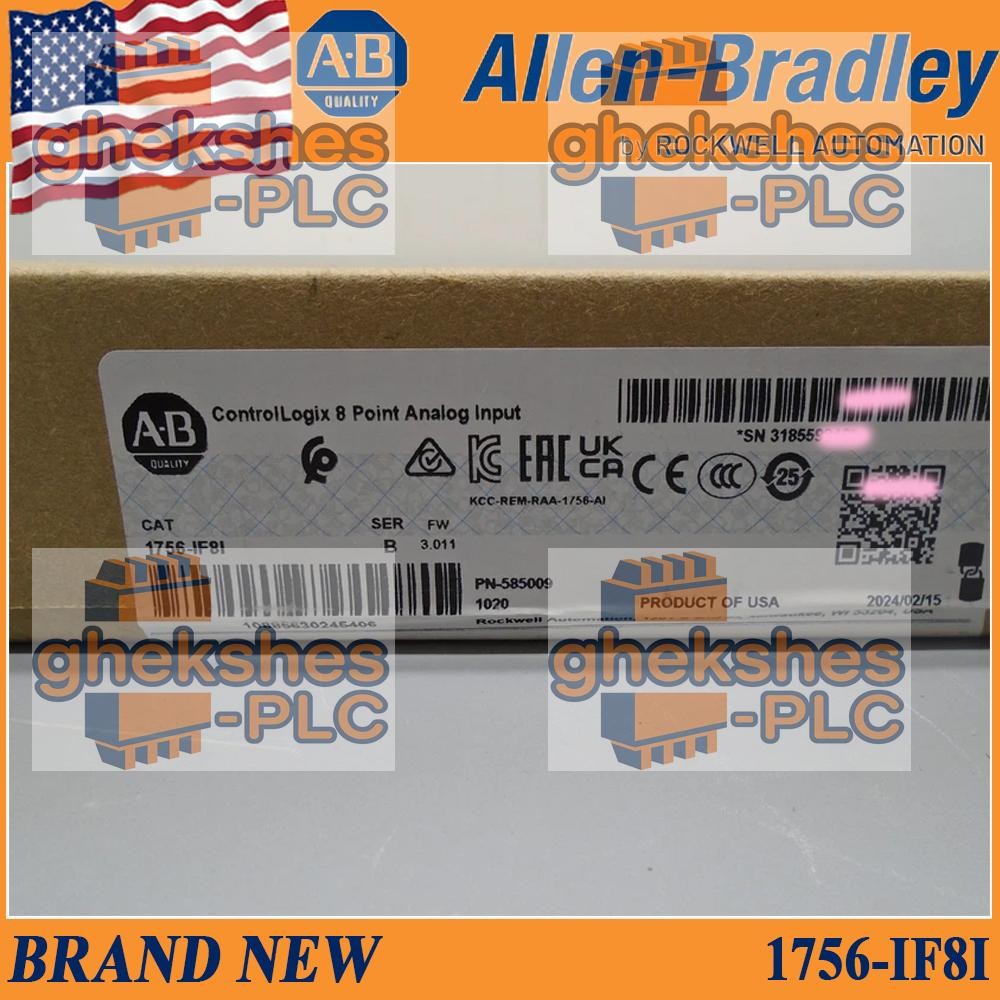 NEW Sealed NEW PLC AB 1756-IF8I ControlLogix 8 Point Analog Input