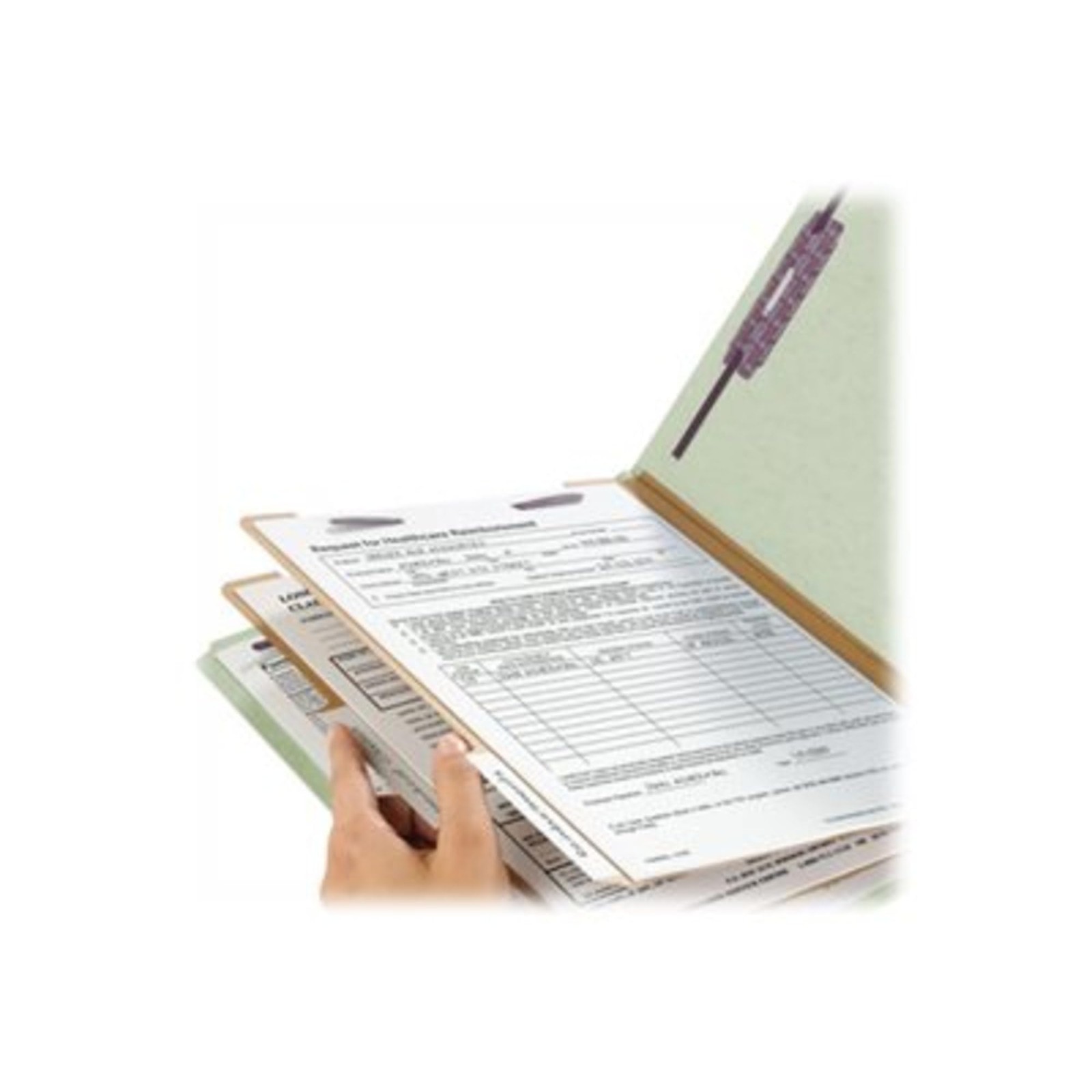 Smead Pressboard Classification File Folder Safeshield Fasteners 2 Dividers 2