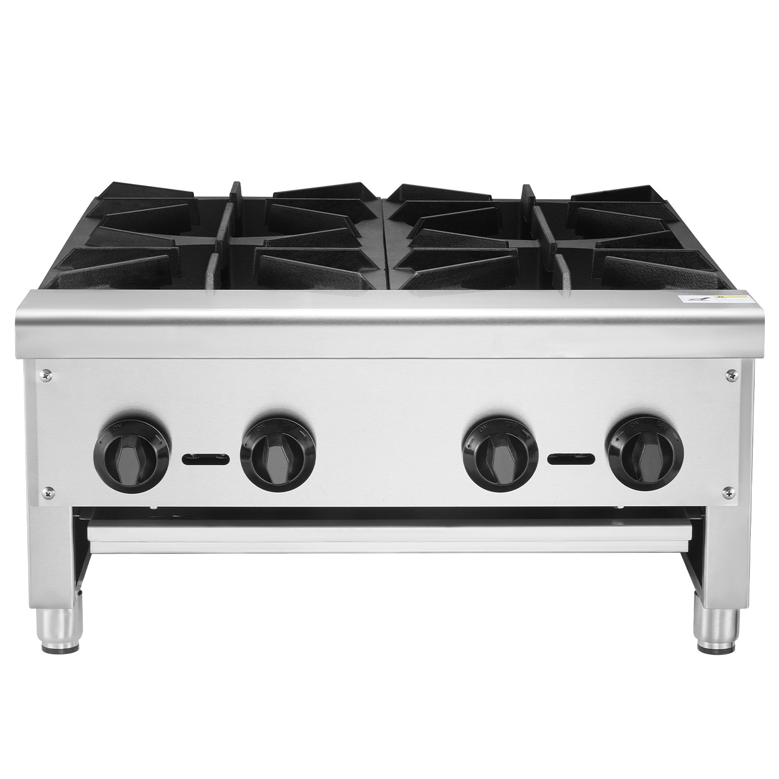Uimoso Commercial Gas Range Stove with 4 Burners for Countertop Cooking