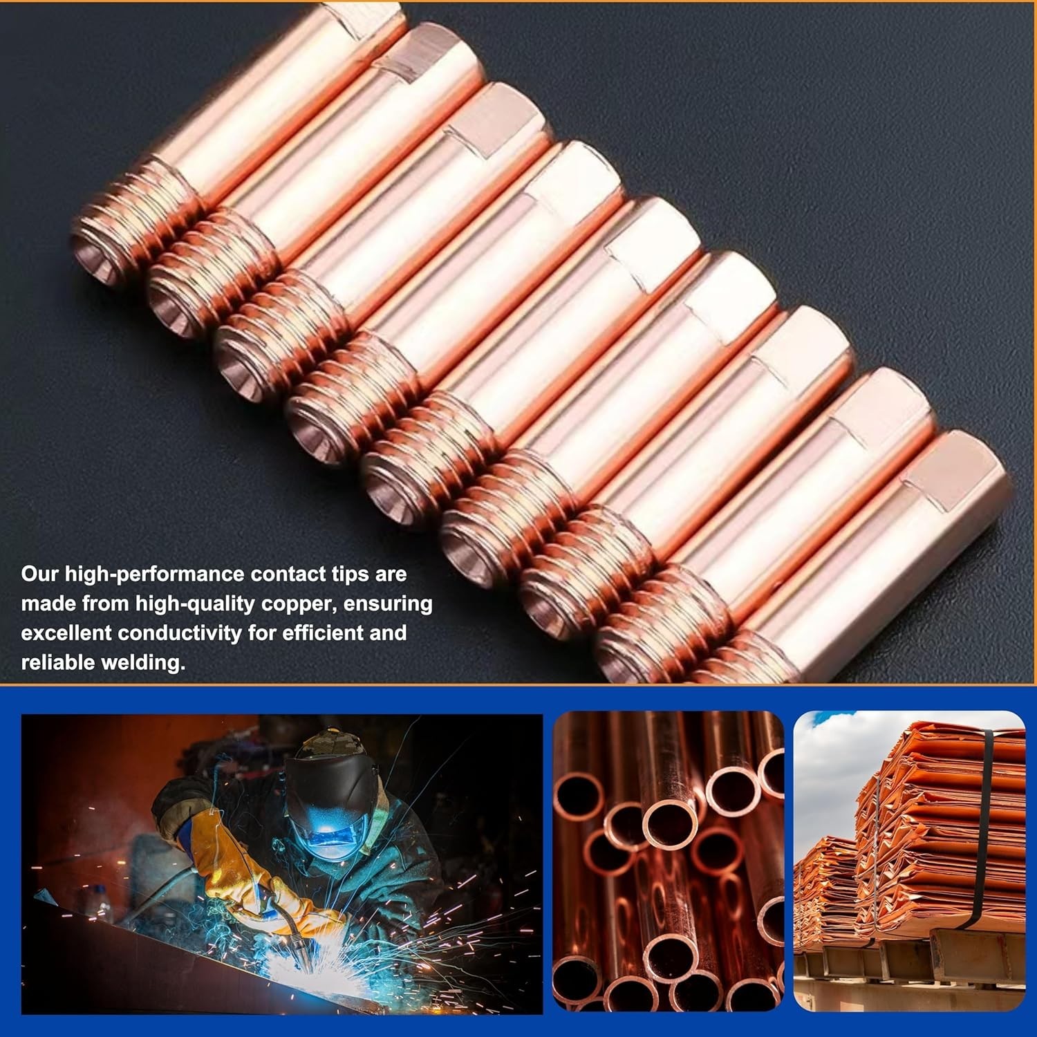 Mig Welder Tips 30-Pack Welding Tips .035″ Contact Tip for Mig Welding Gun