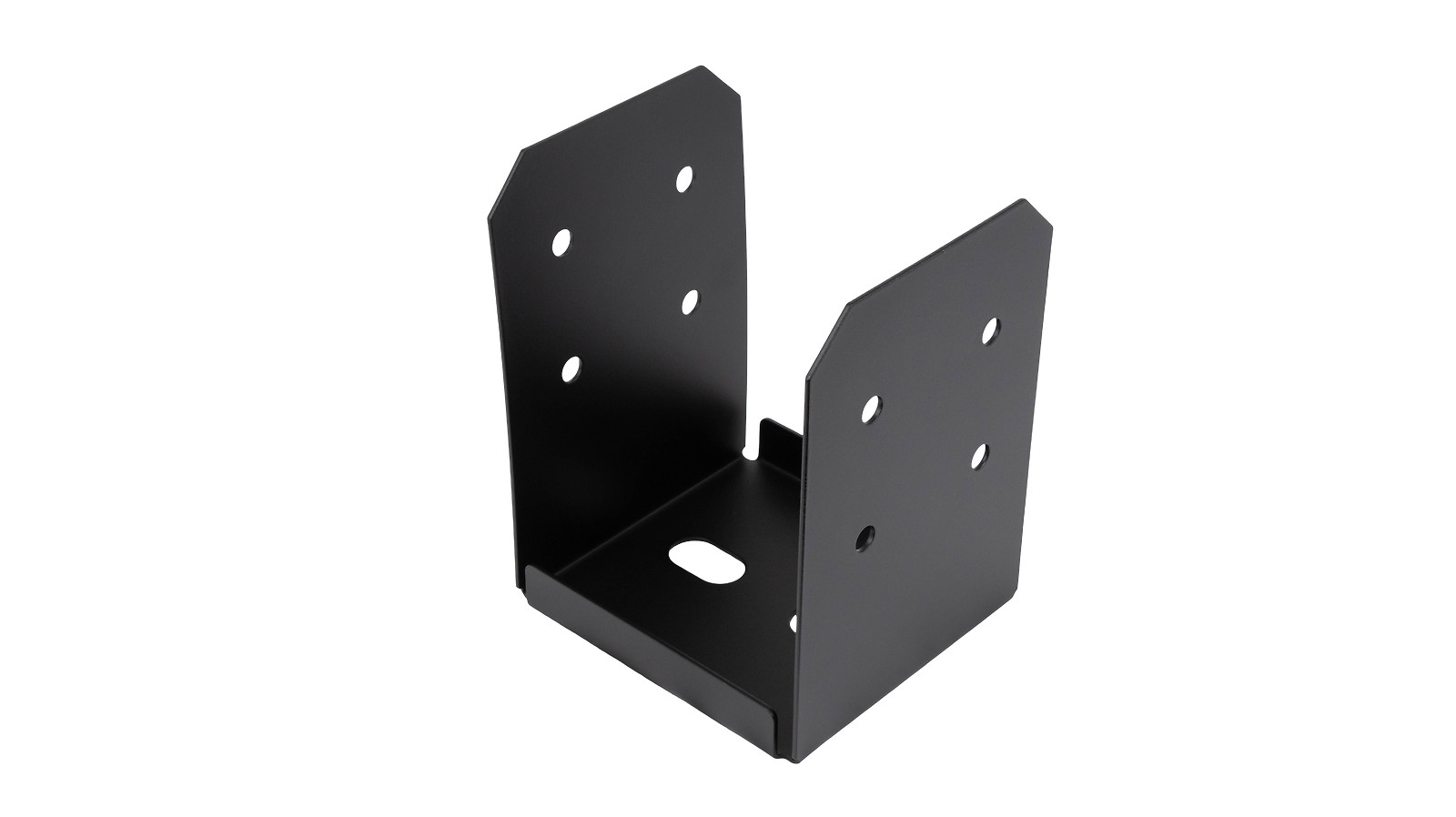 8×8 Post Base Bracket for Pergola Black Powder Coated Steel w/ 1″ Standoff 4 PCS
