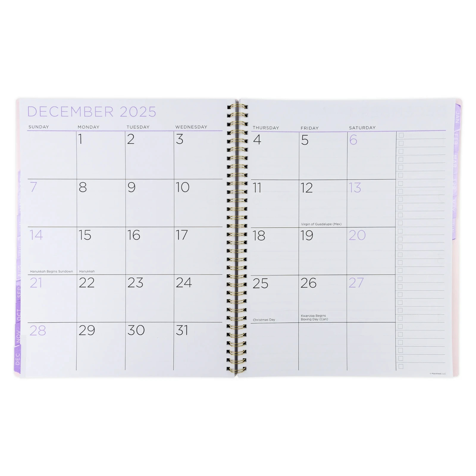 See it Bigger Monthly Weekly Planner Large (9.25″ x 11″) Blue Floral, 15 month
