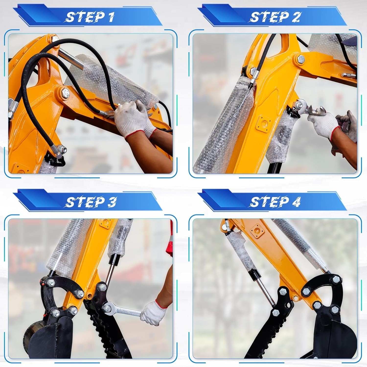 Hydraulic Thumb Clips Clamp Fit For Mini Excavators Small Digger Attachments