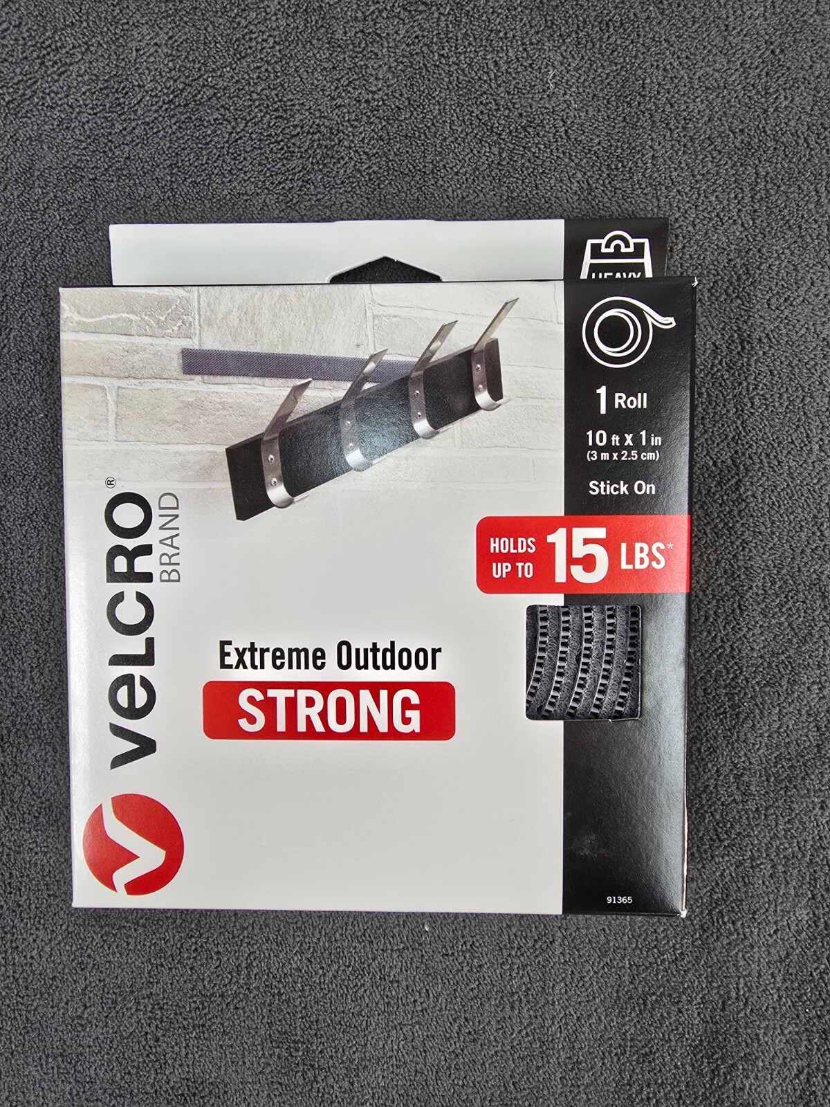Velcro 10 ft. x 1 in. Extreme Titanium Tape