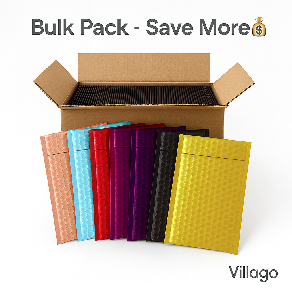 Any Color # 0 6.5 x 10 Bubble Mailers Matte Metallic Poly Padded Envelopes