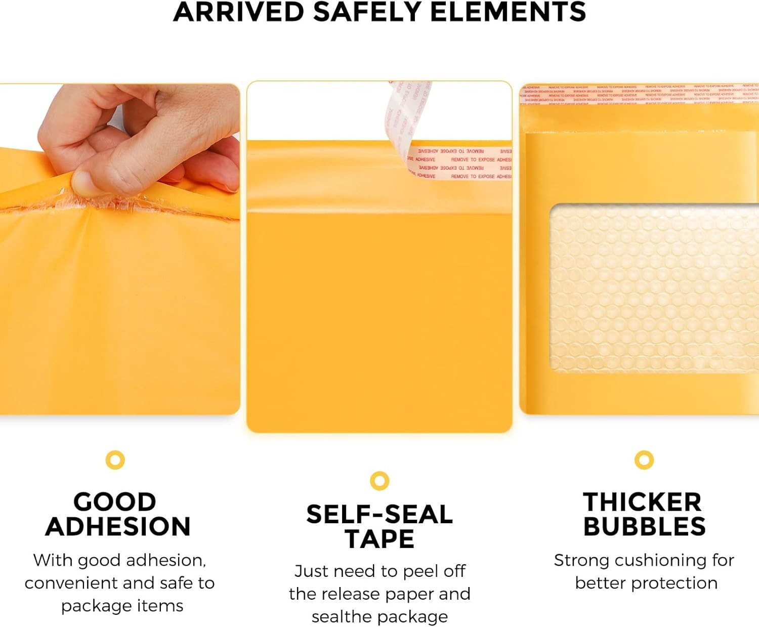 Waterproof and Dust Resistant Padded Mailers 4×8” – 50 Pack for E-commerce