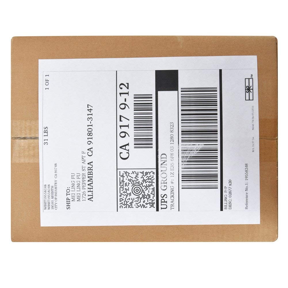 100 Full Sheet Shipping Labels 8.5″x11″ Self Adhesive – Premium White Matte