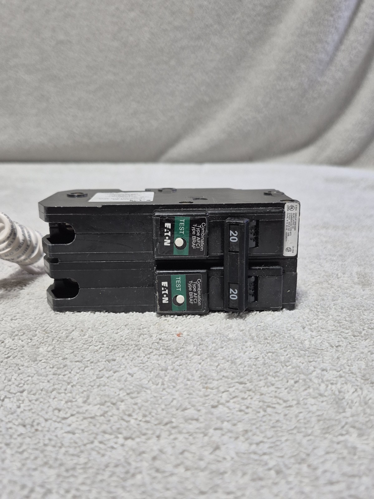 Eaton BR Combination Breaker AFCI BRL220CAF 120/240v 20A Type BRAF