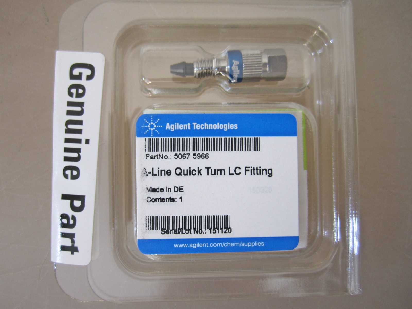 Agilent 5067-5966 InfinityLab Quick Turn LC Fitting, SEALED – FAST SHIPPING