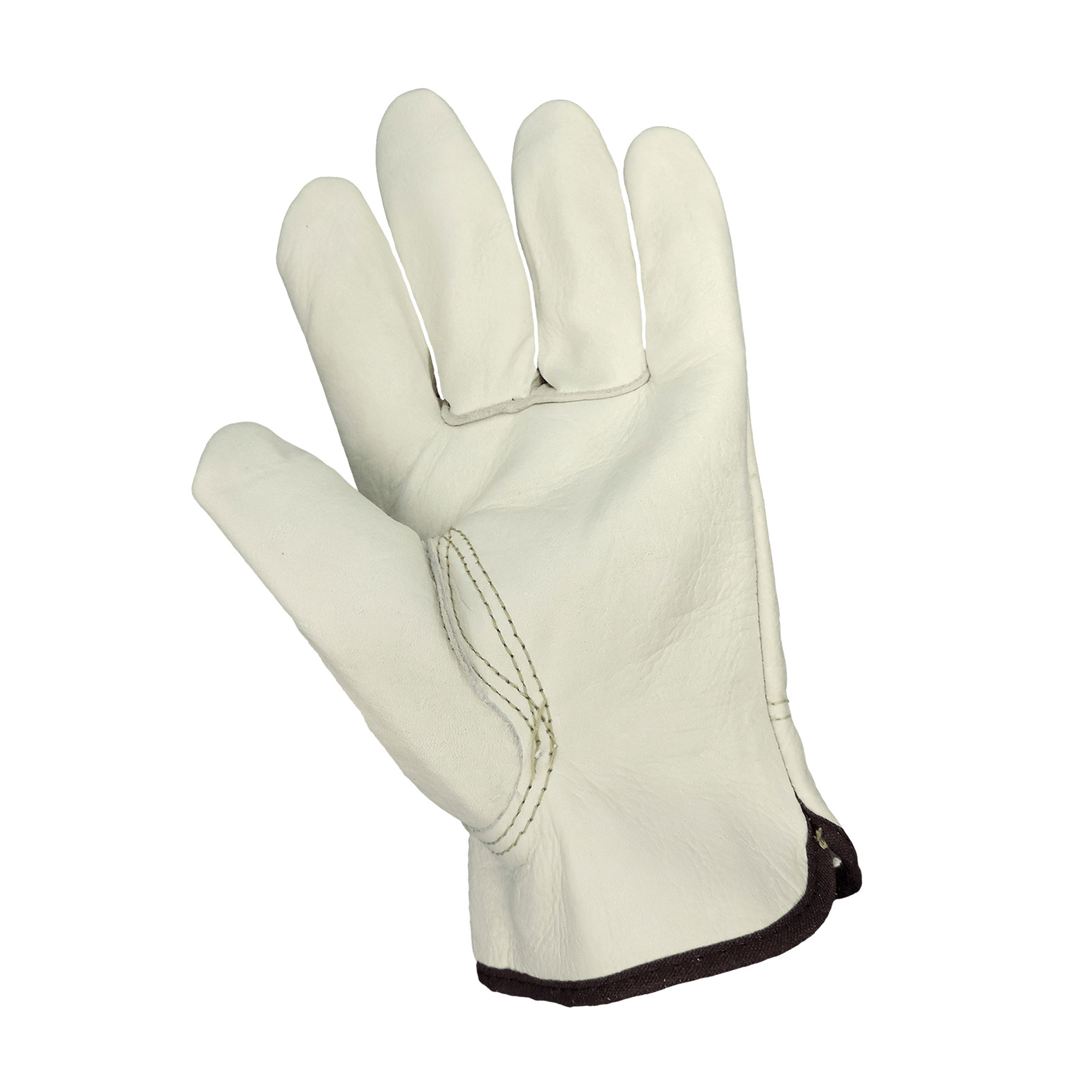 Premium Grade Cowhide Leather Work Gloves Sewn with Dupont Kevlar Fiber 1 Pair