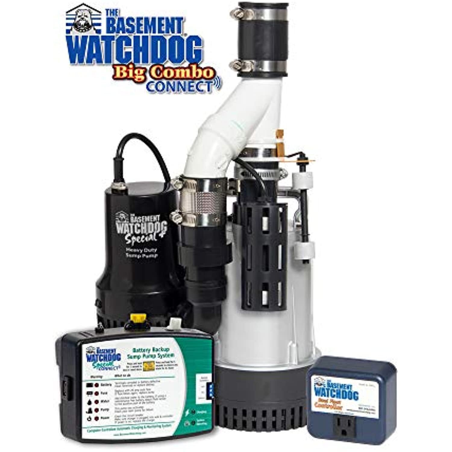 THE BASEMENT WATCHDOG Model BW4000 1/2 HP Combination Submersible Sump Pump with