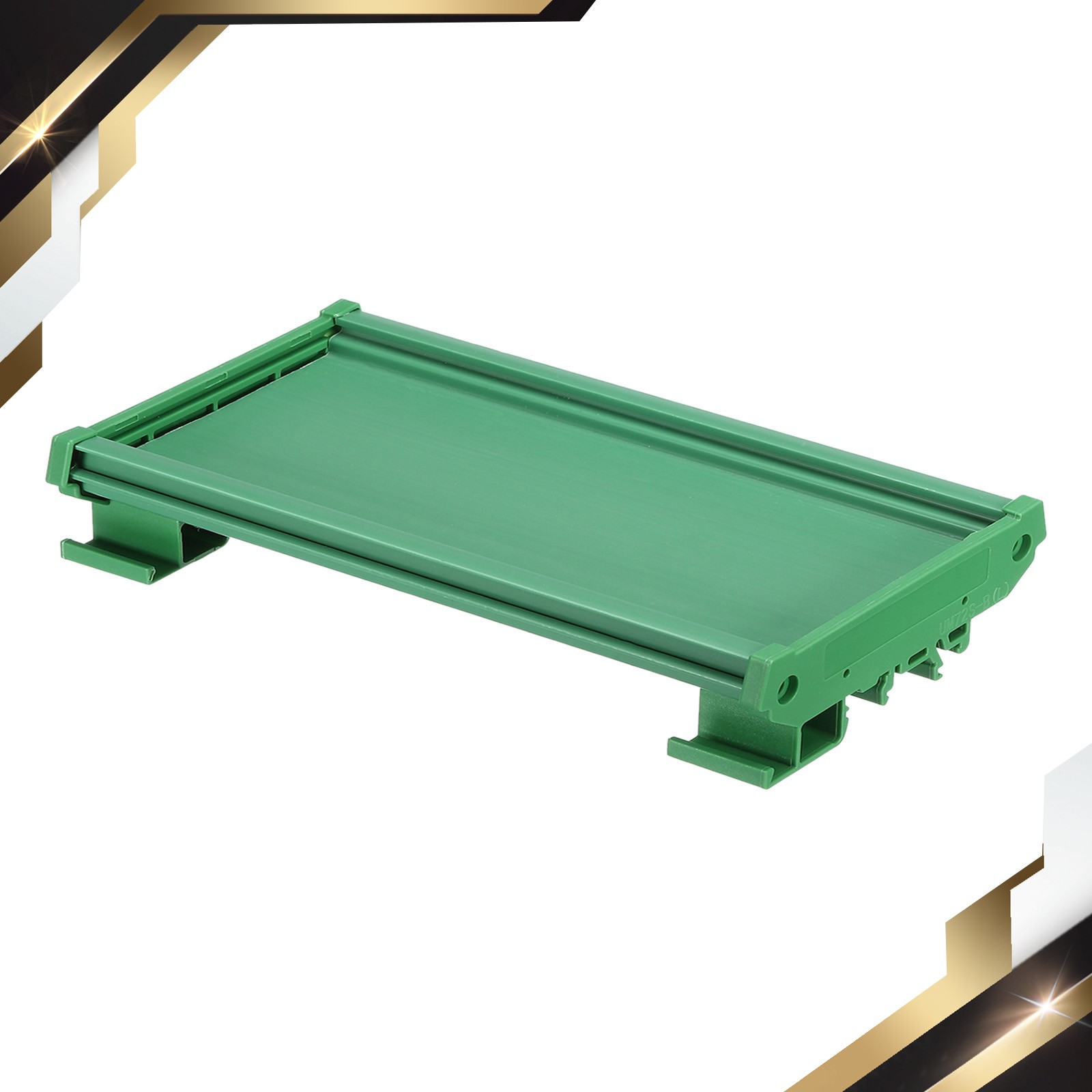 DIN Rail Mount Carrier for 240x72mm PCB Housing Bracket Green