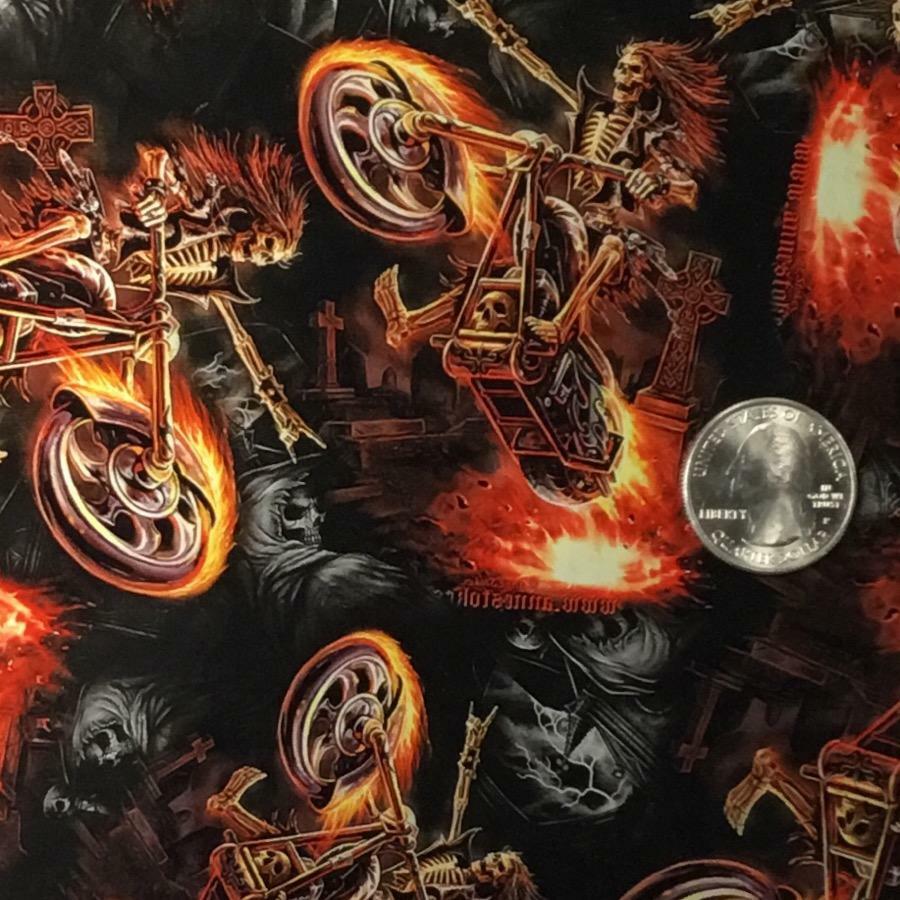 Hydrographic film Hell Rider Skulls hydro dipping 7′ x 20″ hydro dip