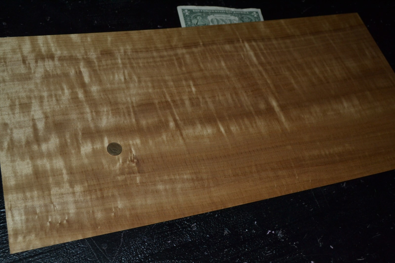 Fumed Aspen Raw Wood Veneer Sheet 12 x 25 inches 1/42nd L2308-16