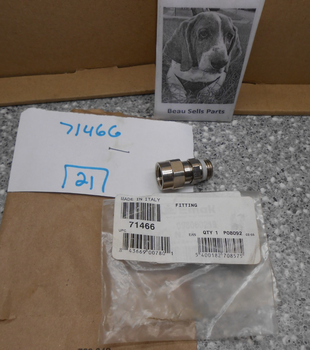 ICS Concrete Saw 71466 Water Delivery System Fitting fits 633GC Series