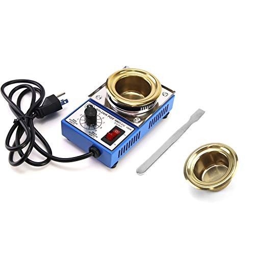 Solder Pot 150W 110V 50mm Titanium Plate Lead Free Soldering Bath 500g