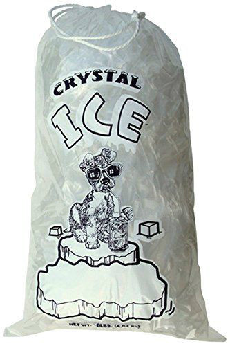 20 LB LBS Commercial Ice Bags Bag w/ Drawstring 5/10/25/35/50/100/…300/400/500