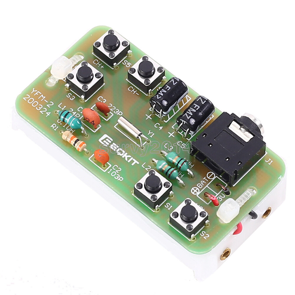 NEW 76-108MHz DC 2.7-3.3V DIY FM Radio Stereo Radio Kits Radio Practice Kit