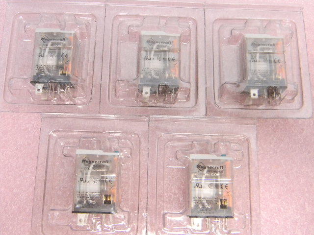 5 NEW Magnecraft 782XBXM4L Plug-In Relay 8 Pin DPDT 15A 12VDC
