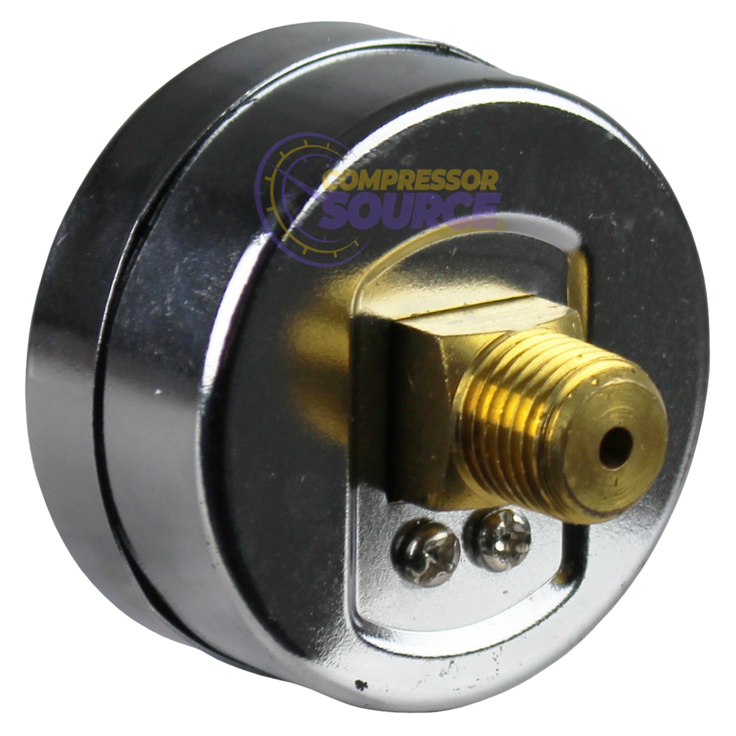 Air Compressor Pressure Hydraulic Gauge 2″ Face Back Mount 1/4″ NPT 0-200 PSI