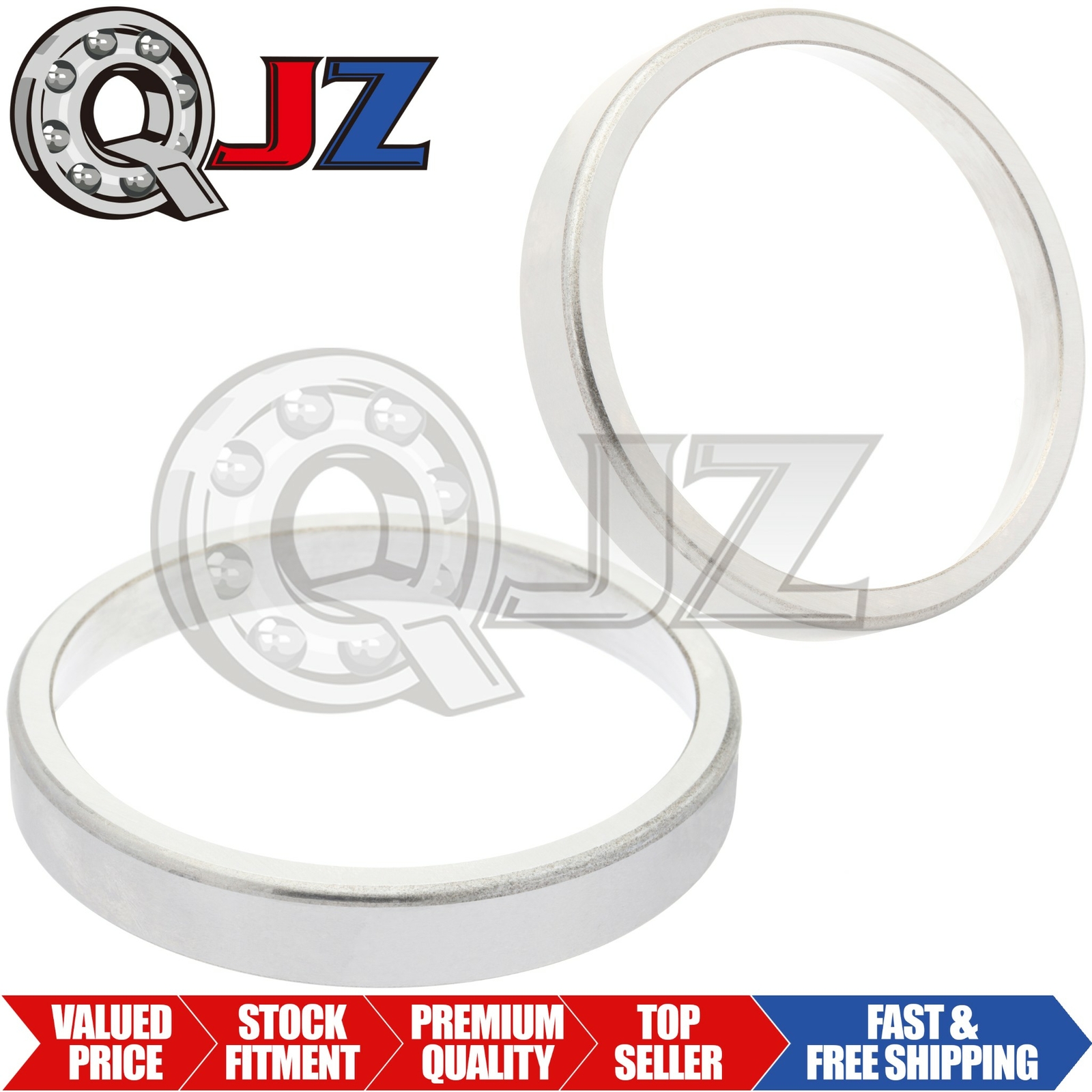 [2x] LM501310 Tapered Roller Bearing Outer Cup 2.89″ (Outer D) x 0.58″ (Width)