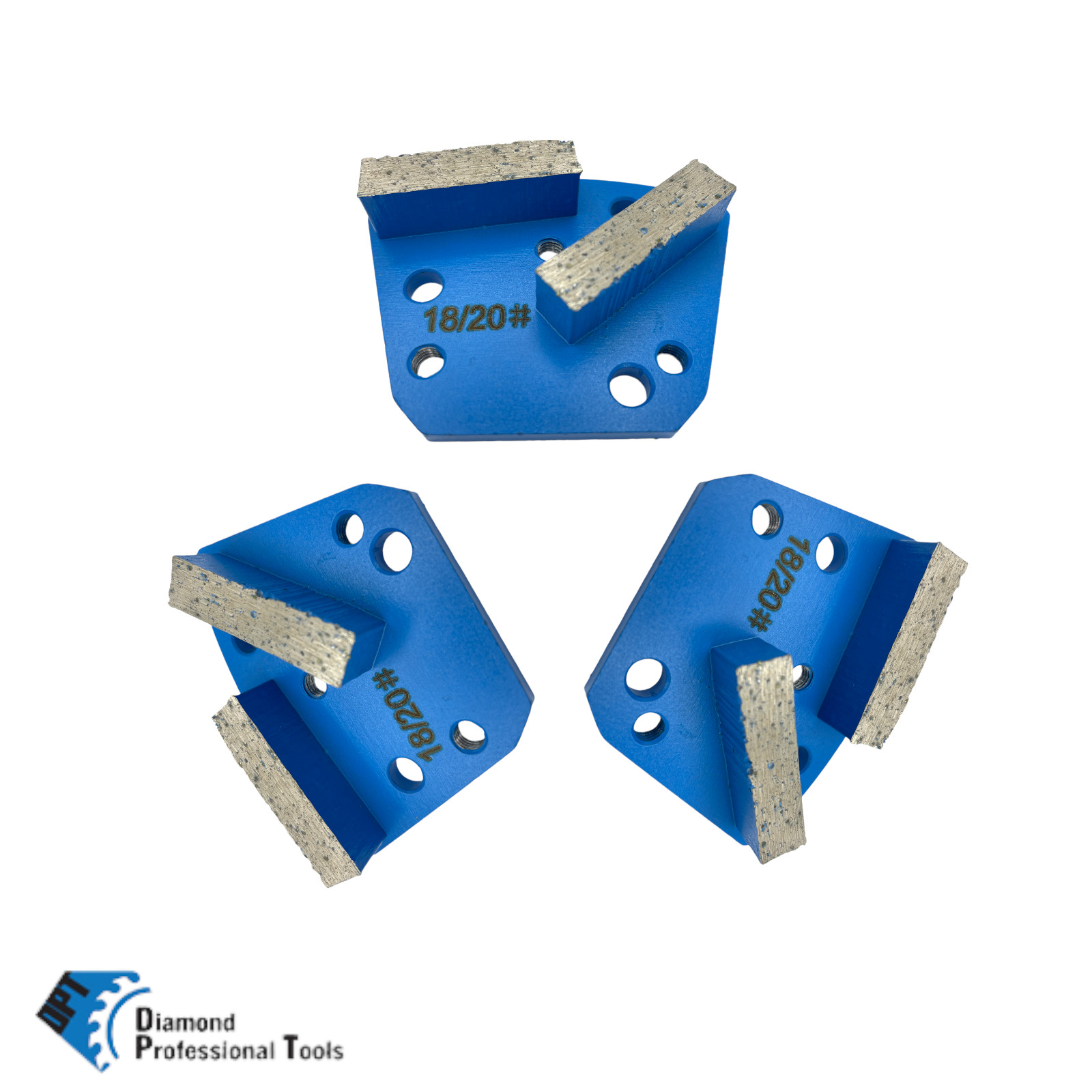 Bolt-on Trapezoid Grinder Disc for Floor Grinding Machines Hard Bond 18/20 Grit