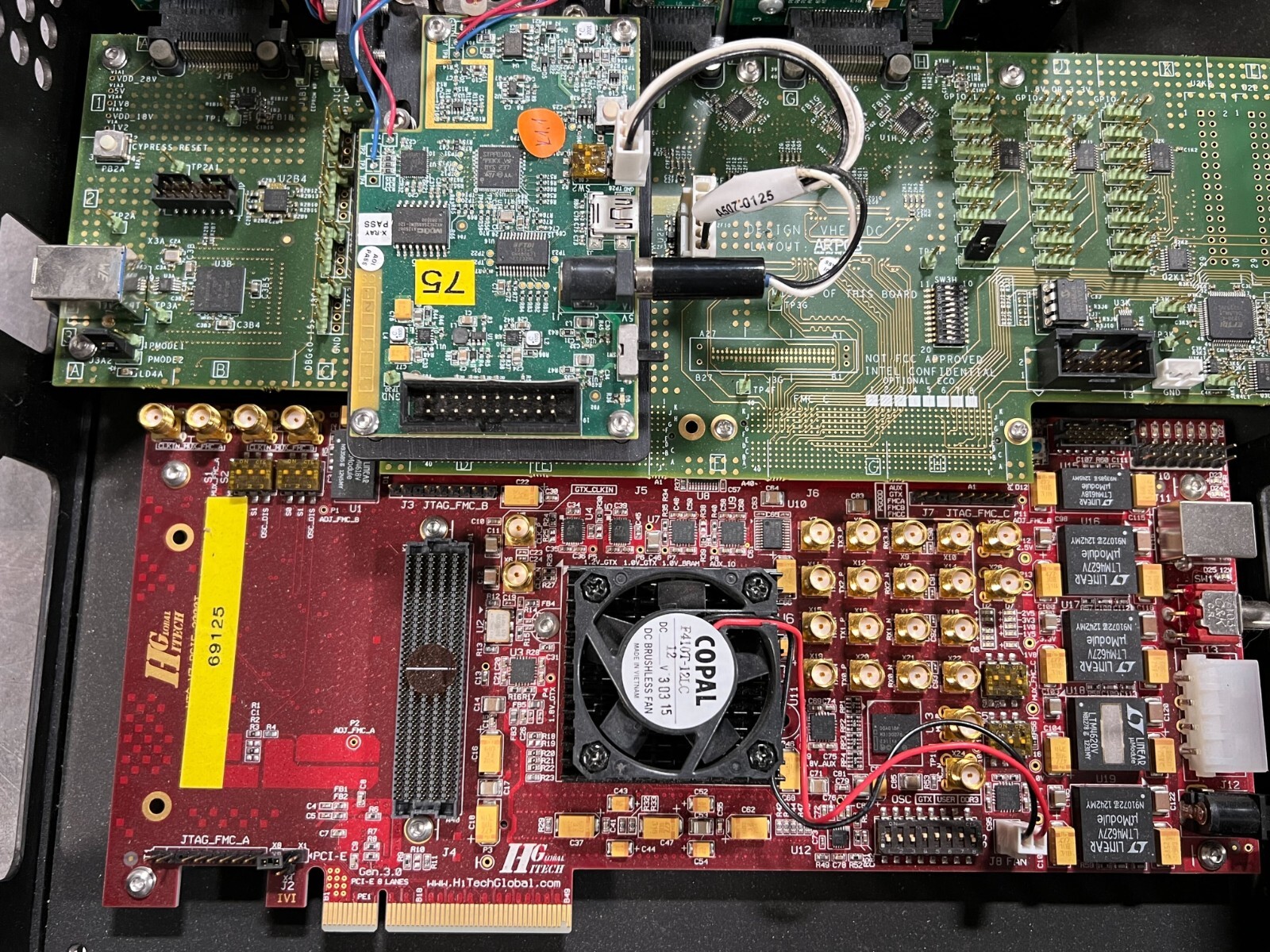 Laser Assembly, 0X54FB_100MHZ, HiTech Global PCI-E 8 Lane Gen 3.0 PCB, 167584